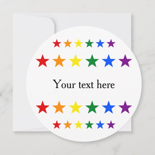 RAINBOW FLAGGA STARS + dina idéer (Framsida)