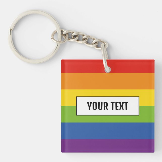 Rainbow Flagga Text Gay pride Merch (Framsidan)