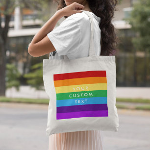 Rainbow flagga tygkasse