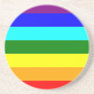Rainbow Flagga Underlägg Sandsten