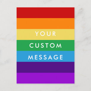 Rainbow flagga vykort