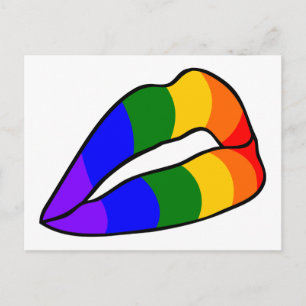 RAINBOW FLAGGA VYKORT