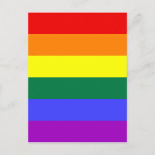 Rainbow Flagga Vykort