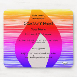 Rainbow Flame Promo Mouse Pad - HAMbWG Musmatta