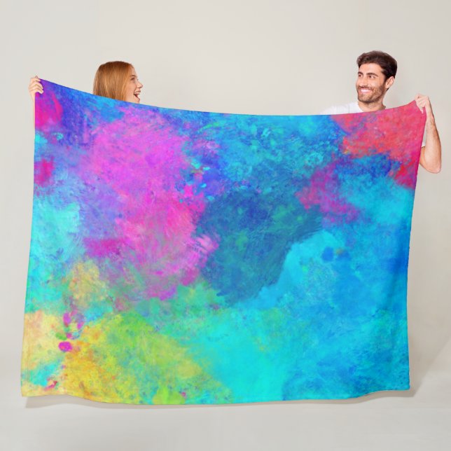 Rainbow Fleece Blanket (På plats)