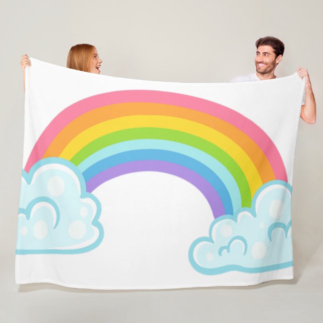 Rainbow Fleece Blanket (På plats)