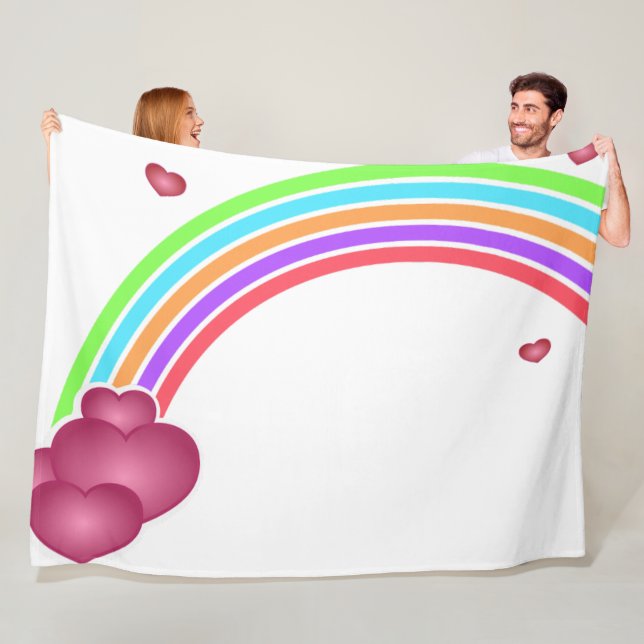 Rainbow Fleece Blanket (På plats)
