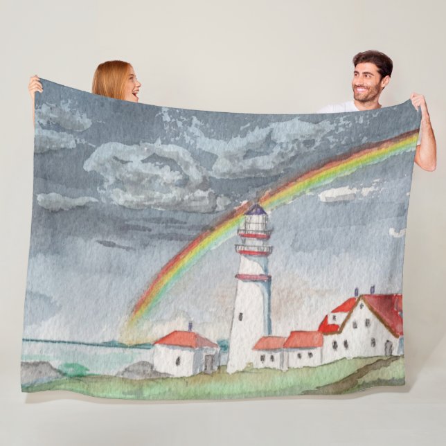 Rainbow Fleece Blanket (På plats)