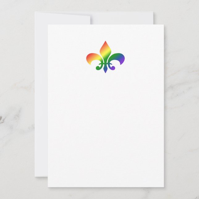 Rainbow Fleur de Lis (Framsida)