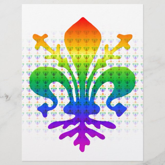 Rainbow Fleur-de-lis (Framsida)