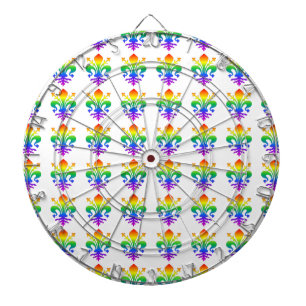 Rainbow Fleur-de-lis Darttavla
