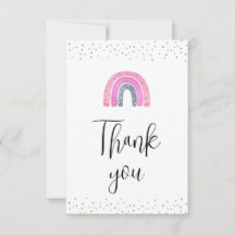 Rainbow Flicka Shower - tackkort