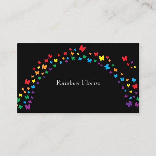 Rainbow Florist Visitkort (Framsida)