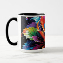 Rainbow Flower Coffee Mugg
