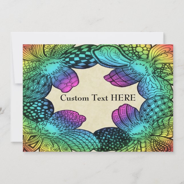 Rainbow Flower Doodle (Framsida)