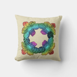 Rainbow Flower Doodle Kudde