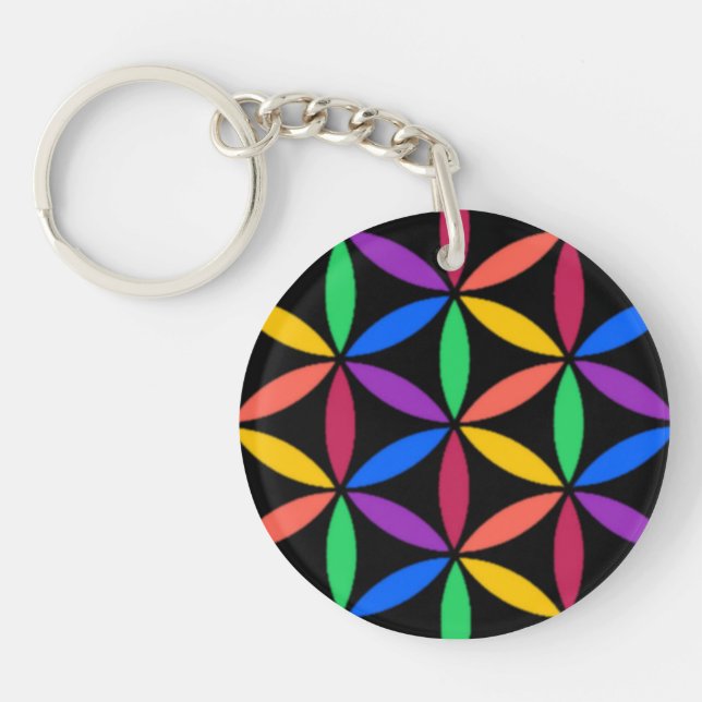 Rainbow Flower of Life Mönster (Framsidan)