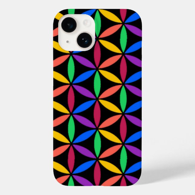 Rainbow Flower of Life Mönster (Baksida)