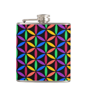 Rainbow Flower of Life Mönster Fickplunta