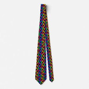 Rainbow Flower of Life Mönster Slips