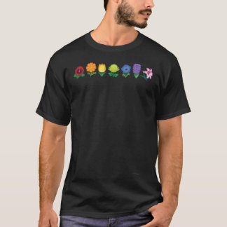 Rainbow Flower Power gift T Shirt