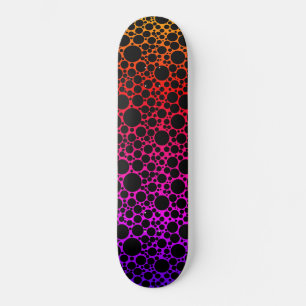 Rainbow Foam Black Mini Skateboard Bräda 18,5 Cm