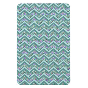 Rainbow Foil ZigZag Mönster Magnet