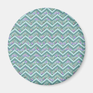 Rainbow Foil ZigZag Mönster Magnet