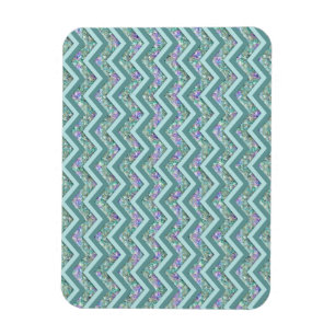 Rainbow Foil ZigZag Mönster Magnet