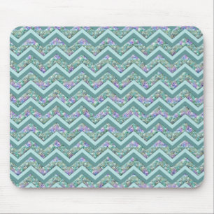 Rainbow Foil ZigZag Mönster Musmatta