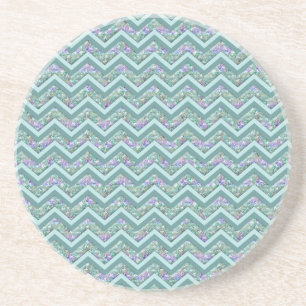 Rainbow Foil ZigZag Mönster Underlägg