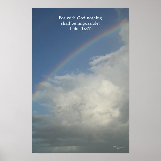 Rainbow, för med Gud är inget omöjligt Poster (Framsidan)