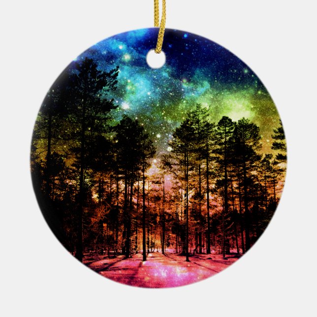 Rainbow Forest Julgransprydnad Keramik (Framsidan)