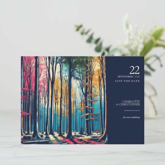 Rainbow Forest Spara Datumet (Stående Fram)