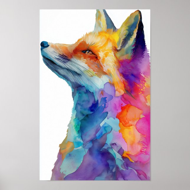 Rainbow fox poster (Framsidan)