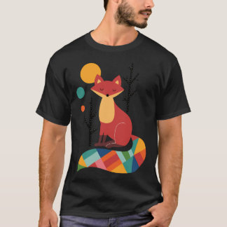 Rainbow Fox T Shirt