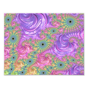 Rainbow Fractal Fototryck