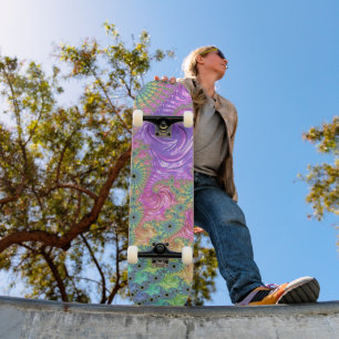 Rainbow Fractal Mini Skateboard Bräda 18,5 Cm