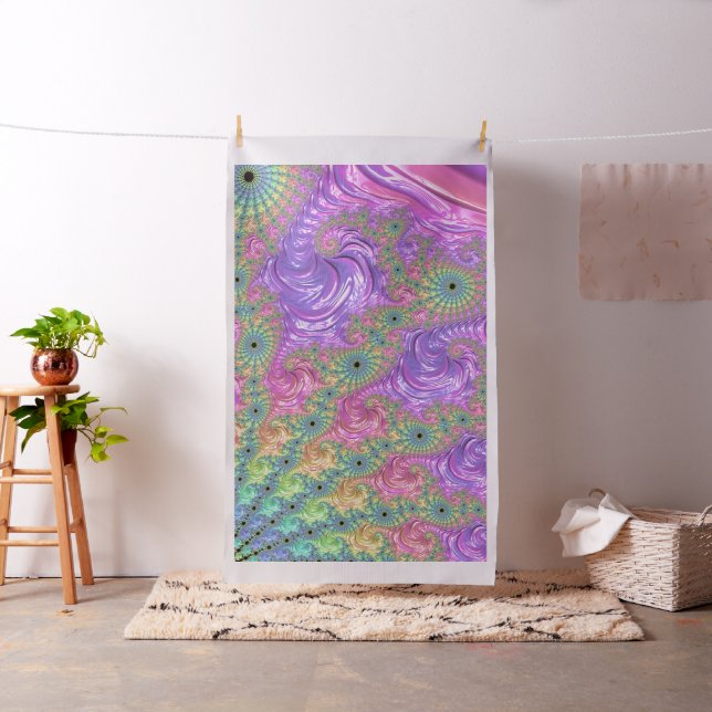 Rainbow Fractal Tyg (In Situ)