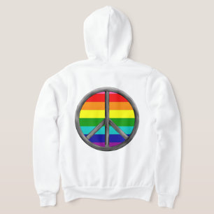 Rainbow fredstecken gay pride lgbtq t shirt