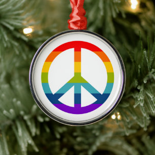 Rainbow Fredstecken Julgransprydnad Metall