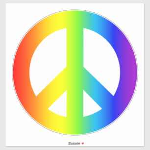 Rainbow Fredstecken Klistermärken
