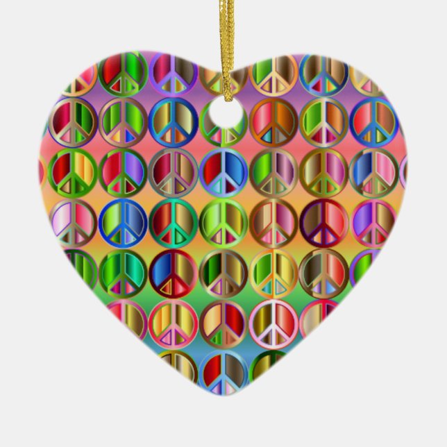 Rainbow fredstecken porcelain-ornament julgransprydnad keramik (Framsidan)