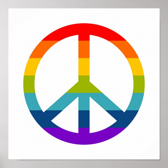 Rainbow Fredstecken Poster (Framsidan)