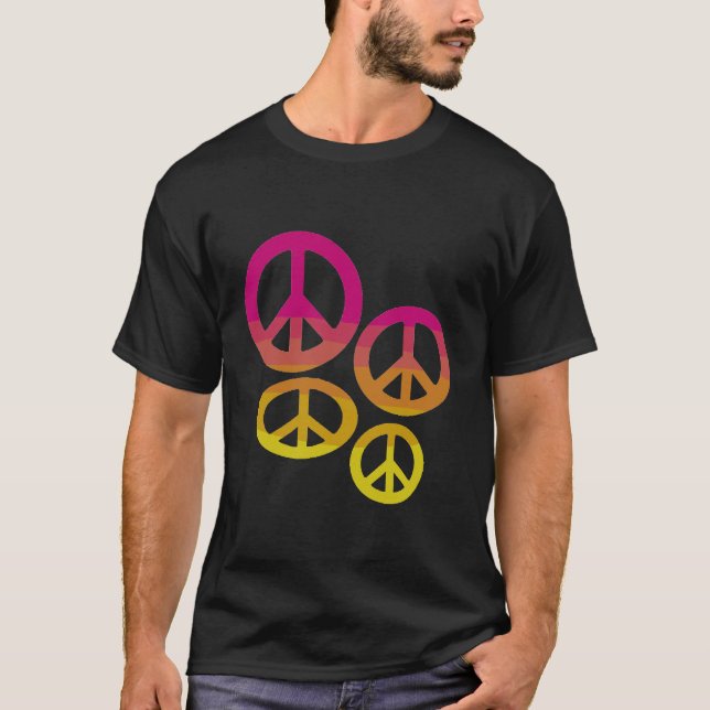 Rainbow Fredstecken T-Shirt (Framsida)