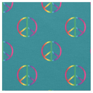 Rainbow Fredstecken Teal Tyg