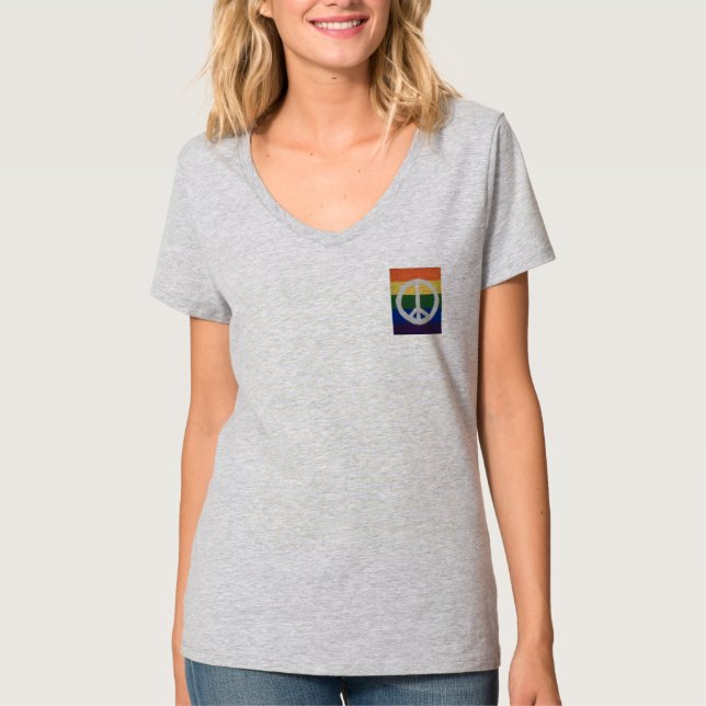 Rainbow Fredstecken Tee (Framsida)