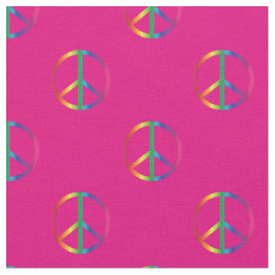 Rainbow Fredsteckens Rosa Tyg