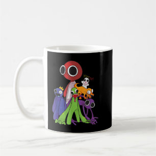 Rainbow Friends Blue Red orange grönt Kaffemugg