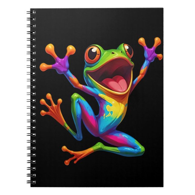 Rainbow Frog  Anteckningsbok (Framsidan)
